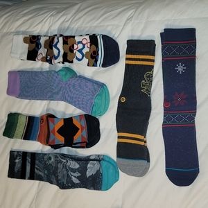 6 pairs Worn Stance socks.